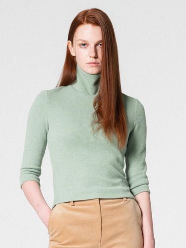 Three - quarter sleeve turtle neck top GREEN WBCFT - WOVEMENT - Modalova