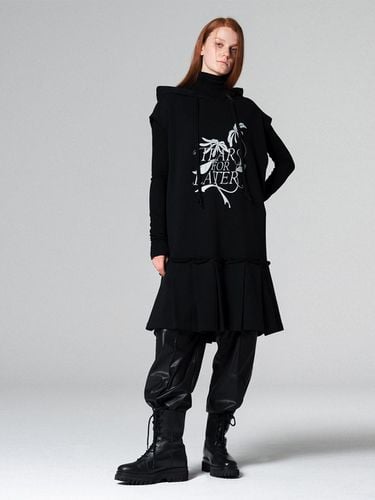 Boxy long sweat dress BLACK WBCFOP001BK - WOVEMENT - Modalova