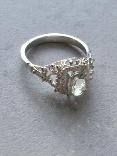 Fleury green amethyst Ring - martha in the garret - Modalova