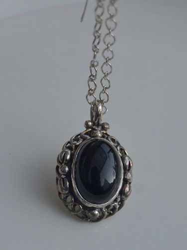 Viendrez black onyx Necklace - martha in the garret - Modalova