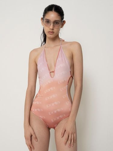 DESERT LOGO PATTERN SWIMSUIT_PINK - Porta - Modalova