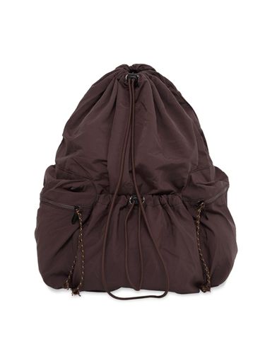 Drawstring nylon backpack Brown - Prends soin de toi - Modalova