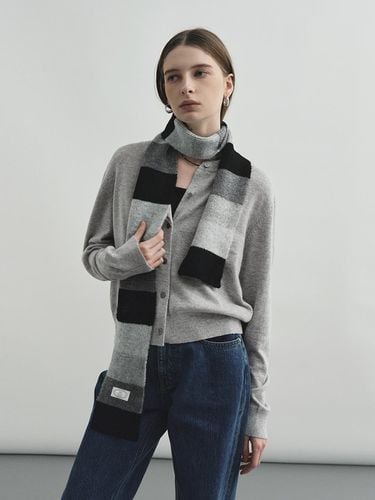 Color] Stripe knit Scarf MDAC031 - MONGDOL - Modalova