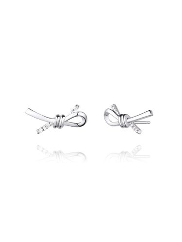 Love Knot Cubic Earring SA24C52T - STONEHENgE - Modalova