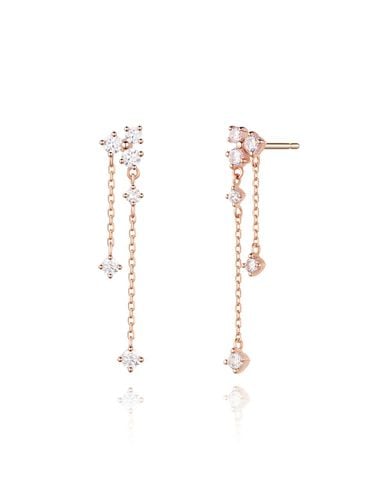 K Cubic Drop Earrings SA24C77P - STONEHENgE - Modalova