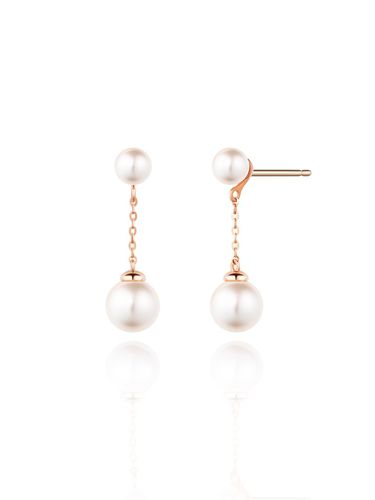 K Pearl Drop Earrings SA24C80A - STONEHENgE - Modalova