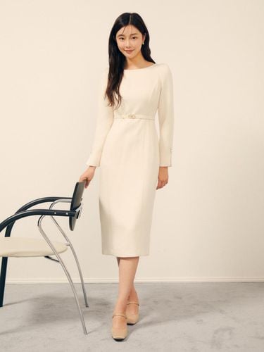 Pearl Sleeve Boat Neck H-line dress GPAM0OP901 - JJ JIGOTT - Modalova