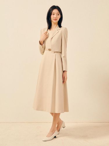 Pleated Flared dress + Jacket Set GP9A0OP501 - JJ JIGOTT - Modalova