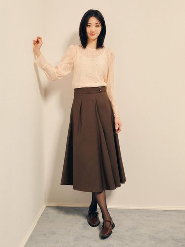 Volume back BANDING flared skirt GP9A0SK531 - JJ JIGOTT - Modalova