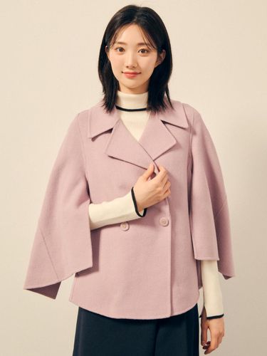 Wool two-way collar cape short coat GPAA0CT121 - JJ JIGOTT - Modalova