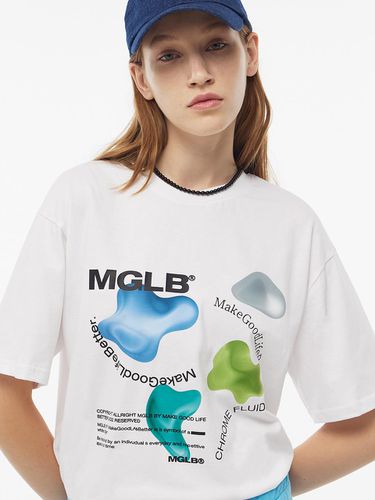 FLUID GRAPHIC T-SHIRT (WHITE) - MATCHGLOBE - Modalova