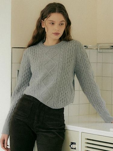 Cashmere] wave knit (d/gray) - VERBE - Modalova