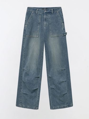 CARPENTER DENIM WIDE PANTS - INDIGO - YUSE - Modalova