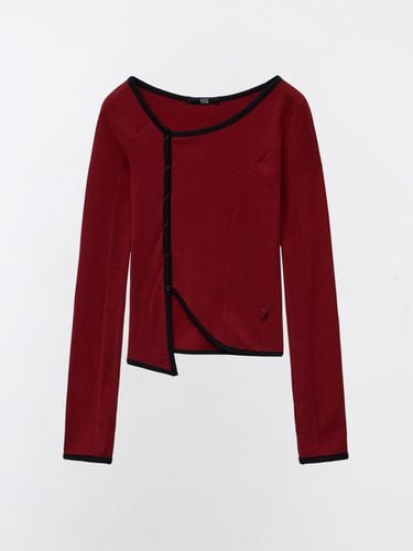 UNBALANCE COLOR BLOCK CARDIGAN TOP - YUSE - Modalova