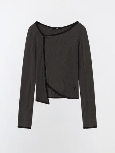 UNBALANCE COLOR BLOCK CARDIGAN TOP - YUSE - Modalova