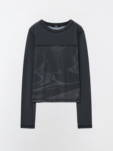 FULL PRINTED LINE LONG SLEEVE T - SHIRT - YUSE - Modalova