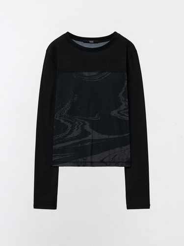 FULL PRINTED LINE LONG SLEEVE T - SHIRT - YUSE - Modalova