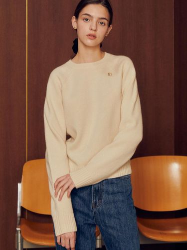 Raglan Round Neck Wool Pullover Knitwear GNCP1POJ4 - JJ JIGOTT - Modalova