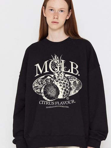 TROPICAL FRUIT SWEATSHIRT (BLACK) - MATCHGLOBE - Modalova