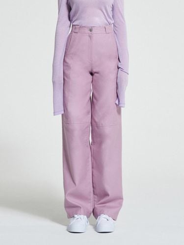 Stitch - Over Cotton Pants Lilac WBAFPA007PK - WOVEMENT - Modalova