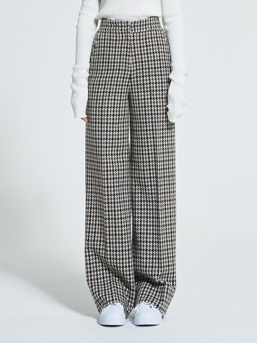 High - Rise Wool Pants Check WBAFPA004CK - WOVEMENT - Modalova