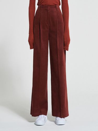 Corduroy High - Rise Wide Pants Brown WBAFPA001BR - WOVEMENT - Modalova