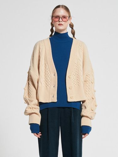 Tremming Long Sleeves Knit Cardigan Beige WBAFNT00 - WOVEMENT - Modalova