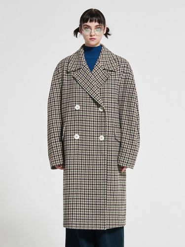 Hound Tooth Wool Coat Check WBAFCT005CK - WOVEMENT - Modalova