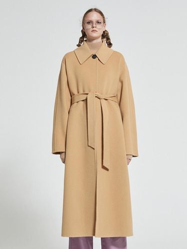 Cashmere Blend Handmade Coat Beige WBAFCT004BE - WOVEMENT - Modalova