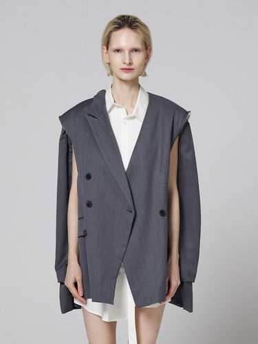 Signature off sleeve origami blazer - MMAM - Modalova