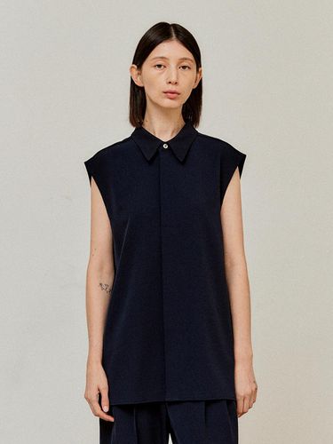 SLEEVELESS SHIRT (NAVY) - VIS A VIS - Modalova