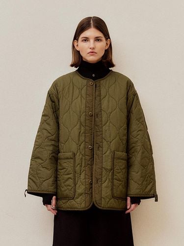 QUILTED JACKET (KHAKI) - VIS A VIS - Modalova