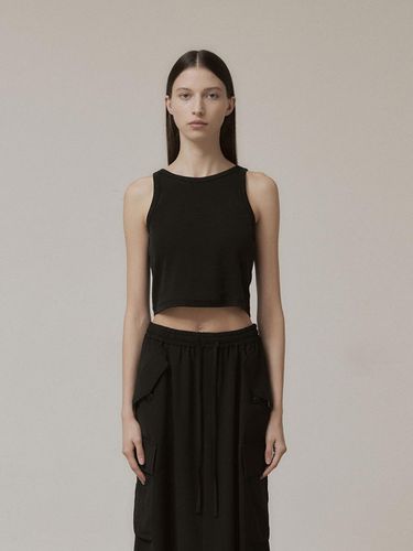 CROPPED TANK TOP (BLACK) - VIS A VIS - Modalova