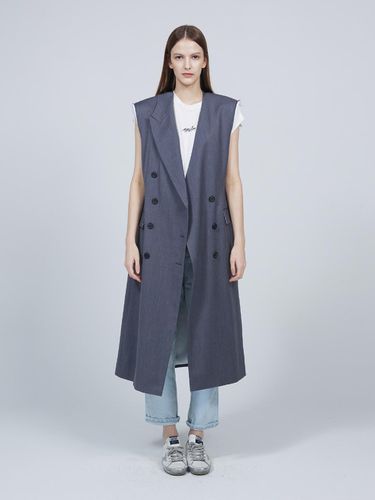 Signature sleeveless long vest - MMAM - Modalova