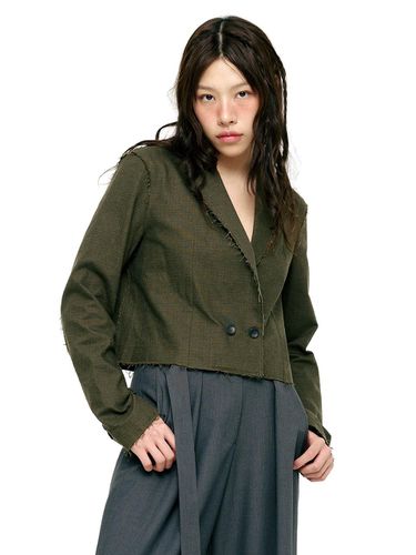 DOUBLE BUTTON CROPPED JACKET (LEBSSJK5182) - LETOILE - Modalova