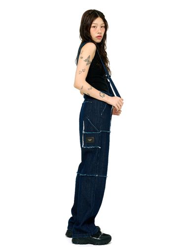 SUSPENDER DENIM PANTS (LEBSSPT5072) - LETOILE - Modalova