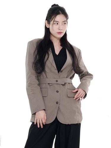 DESTROYED BELT BLAZER_2 COLORS (LEBSSJK5174) - LETOILE - Modalova