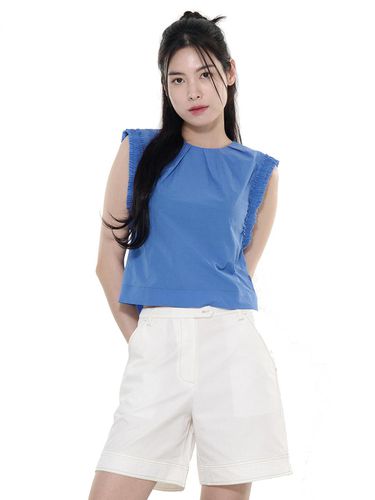 FRILL SLEEVELESS BLOUSE (LEBSMBL5288)_2 COLOR - LETOILE - Modalova