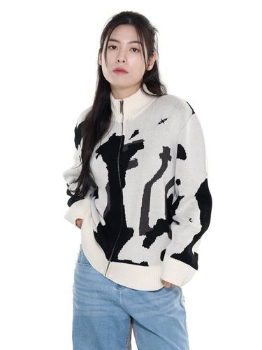 CAMOUFLAGE KNIT ZIP UP (LEBSSNC1303) - LETOILE - Modalova