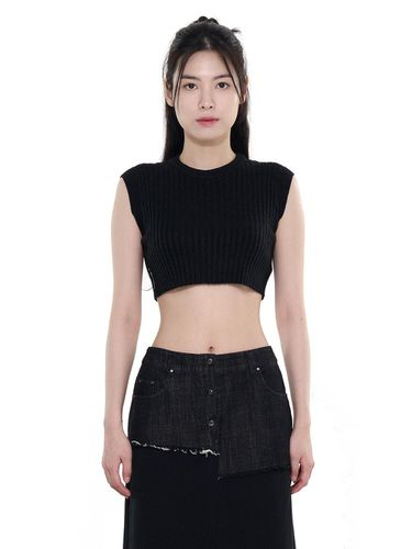 RIBBED CROPPED KNIT_2 COLORS (LEBSSNT1277) - LETOILE - Modalova