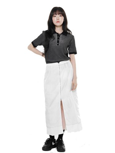 LAYERED CHIFFON LONG STRAIGHT SKIRT (LEBSMSK5 - LETOILE - Modalova