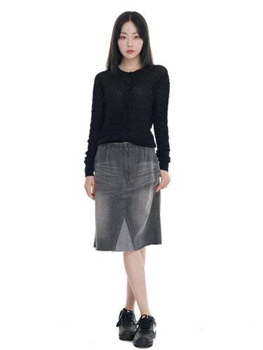 LINE POINT DENIM SKIRT (LEBSMSK5342) - LETOILE - Modalova