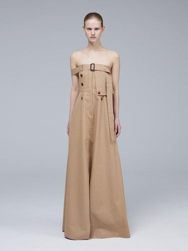 Trench pants detail maxi top dress - MMAM - Modalova