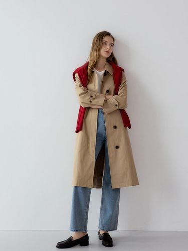 McHidden Long Trench Coat - Beige - sisterhood - Modalova