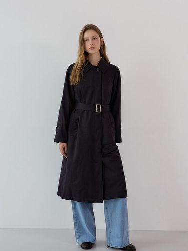 McHidden Long Trench Coat - Black - sisterhood - Modalova