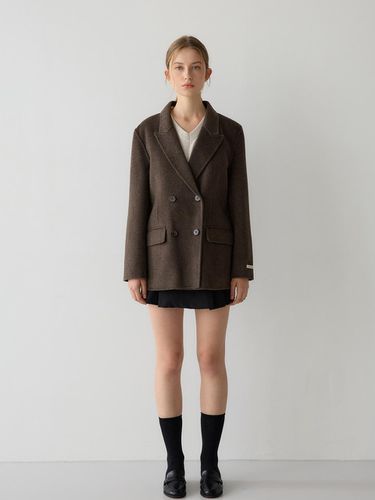 Basic Half Coat - Brown - sisterhood - Modalova