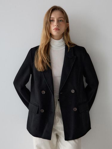 Basic Half Coat - Black - sisterhood - Modalova