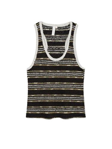 Striped U - Neck Tank Top - Kijun - Modalova