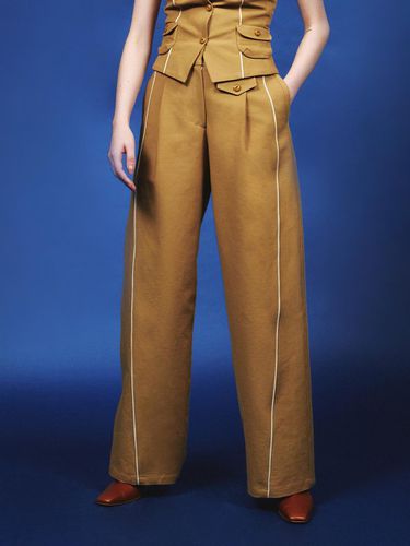 Piping Wide Pants - Kijun - Modalova