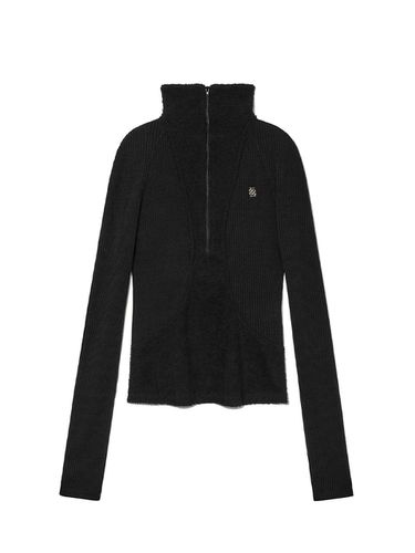 Terry Half Zip - Up Top Black - Kijun - Modalova